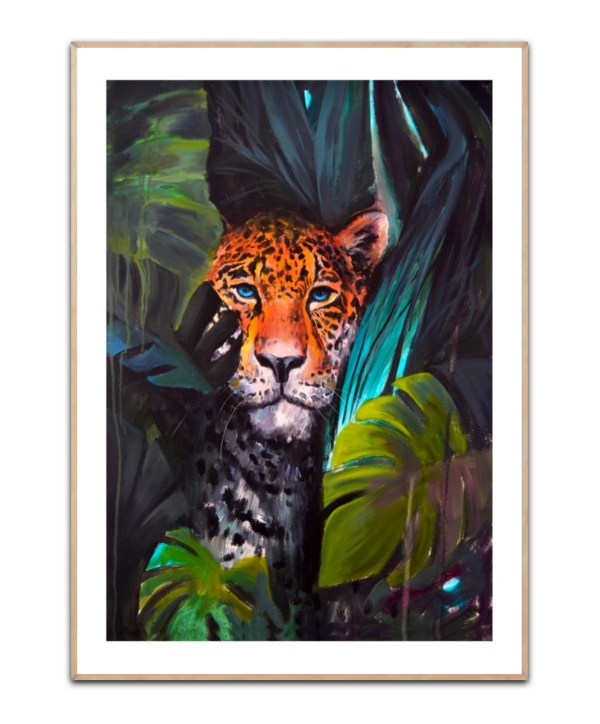Painted Lepard, 50x70 cm Plakat