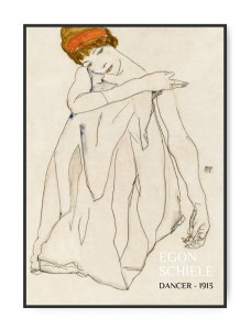 Egon Schiele Dancer, 50 x 70 cm plakat