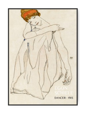 Egon Schiele, Dancer, A3 29.7 x 42 cm plakat