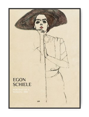 Egon Schiele, Portrait of a woman 2, 50 x 70 cm plakat
