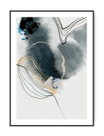 Blue Abstract No.1, 50 x 70 cm plakat