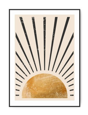 Grafisk Sol, A4 plakat
