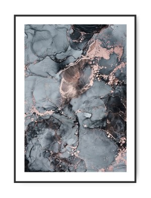 Art Abstract Blue No. 5, 50x70 cm plakat