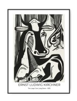 Ernst Ludwig Kirchner, The Large Cow lying down 1929, 50 x 70 cm plakat