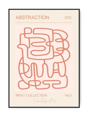 Print collection No. 1 bright abstract, A3 plakat