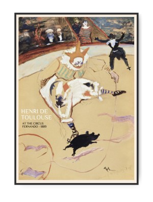 Henri De Toulouse, At the Circus, 50 x 70 cm plakat
