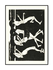 Johannes Frederik Engelbert, Dansende Papoea, 50 x 70 cm plakat
