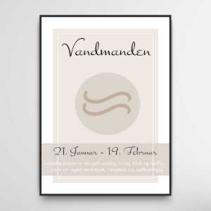 Stjernetegn plakater 50 x 70 cm.