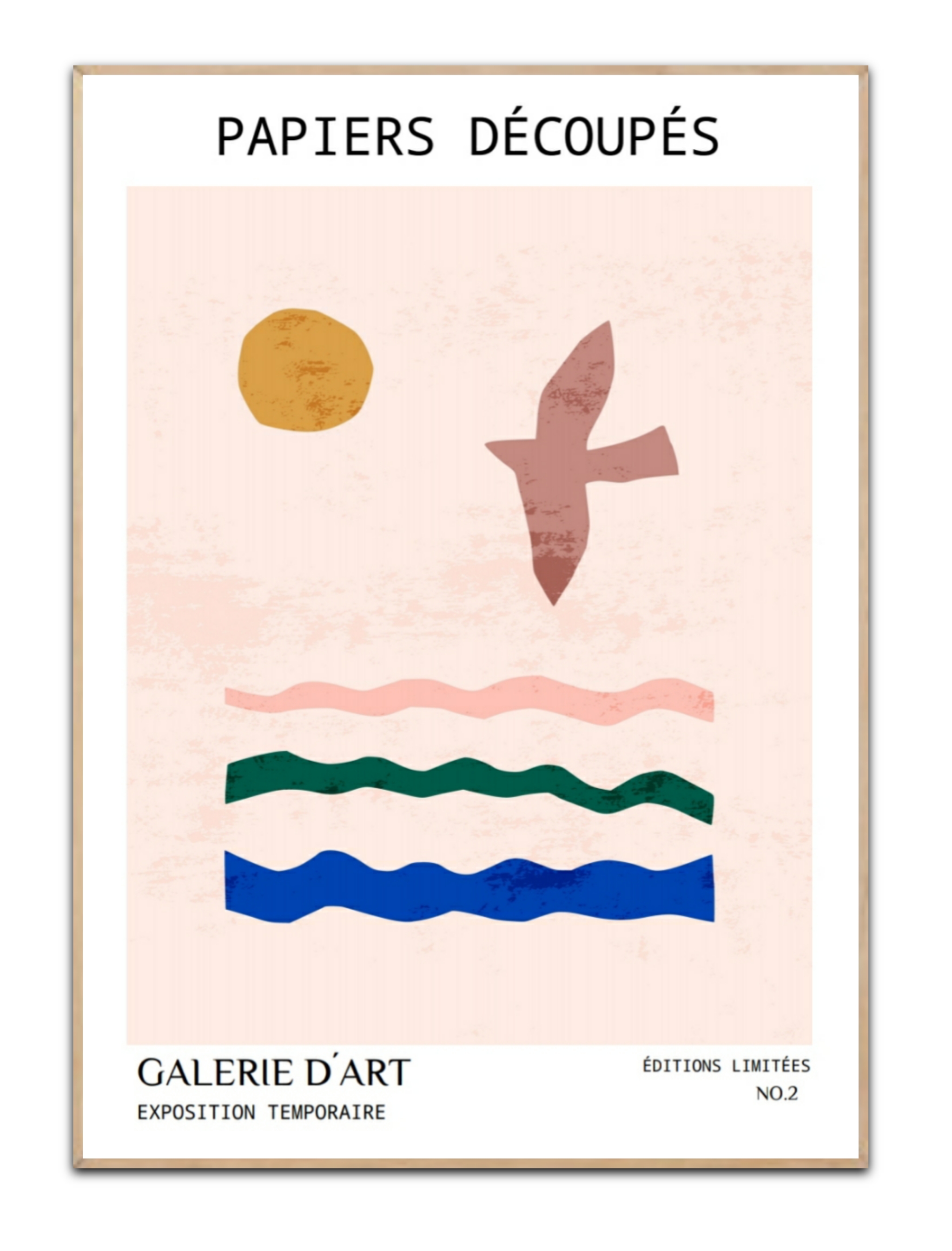 Papiers Découpés No. 2, 50 x 70 cm plakat - Billede 2
