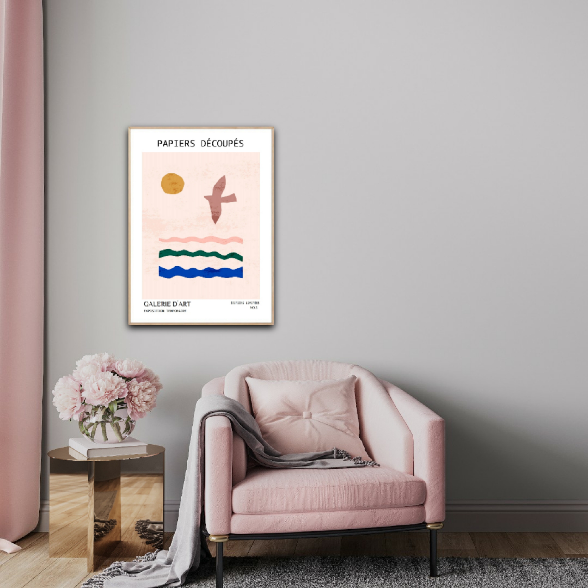 Papiers Découpés No. 2, 50 x 70 cm plakat - Billede 5