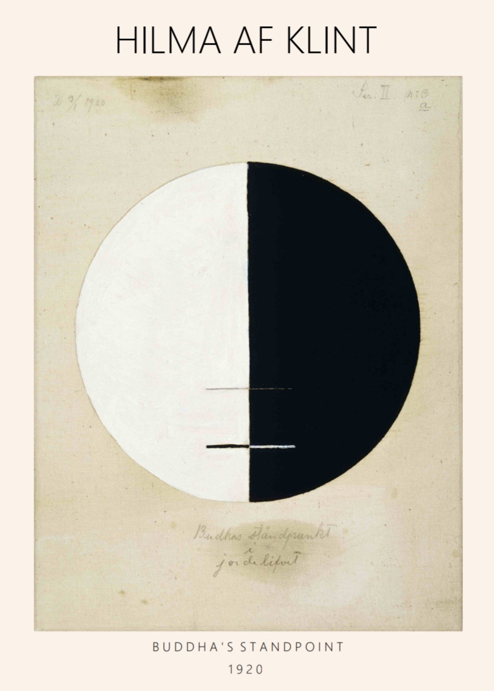 Hilma Af Klint - Buddha´s Standpoint, 50 x 70 cm plakat - Billede 3