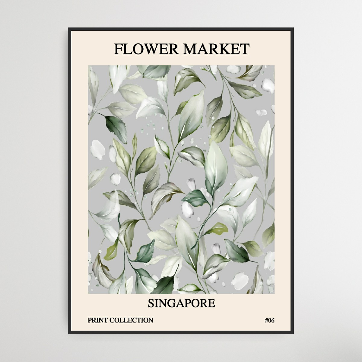 Flower Market No.6 ,MÄl 50 x 70 cm.
