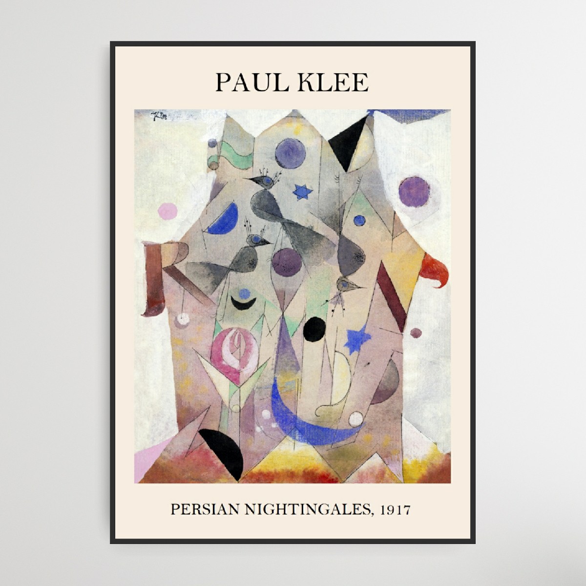 Paul Klee, Persian Nightigales, A4, 21 x 29.7 cm
