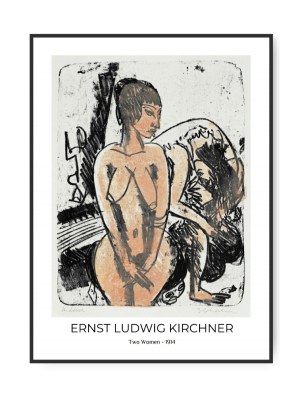 Ernst Ludwig kirchner - Two Woman 1914, 70 x 100 cm plakat