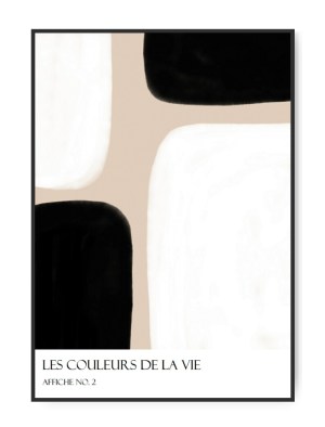 Les Couleurs, De La Vie, Affiche No. 2 70x100 cm Plakat Mål 70 x 100 cm Trykt på 170 gram silk plakatpapir Eks. fragt Sendes indenfor 1-4 dage med GLS uden omdeling.