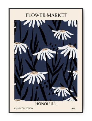 Flower Market Honolulu No.19, 50 x 70 cm plakat