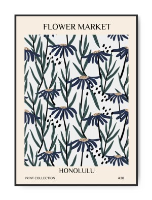 Flower Market Honolulu No.20, 50 x 70 cm plakat