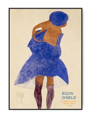 Egon Schiele, Standing Girl, 50 x 70 cm plakat
