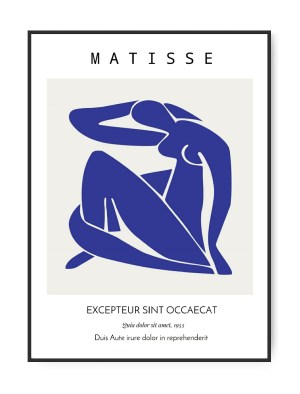 Henri Matisse, Woman in blue , 50 x 70 cm plakat