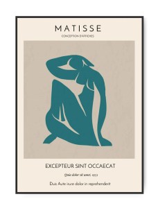 Henri Matisse, Woman in green 2, 50 x 70 cm plakat