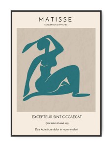 Henri Matisse, Woman in green, 50 x 70 cm plakat