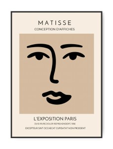 Henri Matisse - Portrait Brown No. 2 plakat