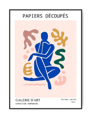 Papiers Découpés No. 3, 50 x 70 cm plakat