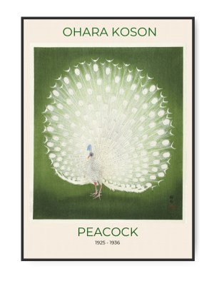 Ohara Koson, Peacook Green, A3 29,7 x 42 cm plakat