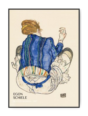 Egon Schiele, Seated woman, 50 x 70 cm plakat