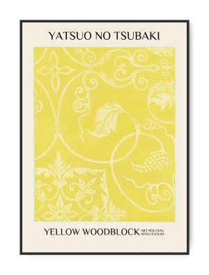Yellow Woodblock, A3 29,7 x 42 cm plakat