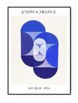 Joseph Schillinge, Key Blue, A4 21 x 30 cm plakat