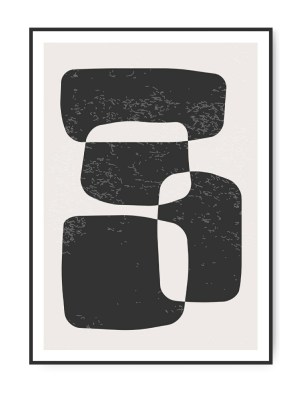 Abstraction Black, A4, 21 x 30 cm plakat