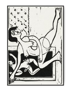 Ernst Ludwig Kirchner, Dancer Practicing,1939, A3 30 x 42 cm plakat