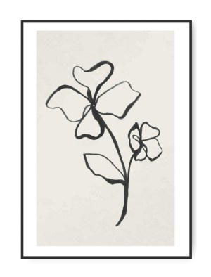 Flower abstraction, A4 21 x 30 cm plakat