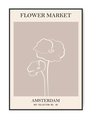 Flower Market Amsterdam, A4 21 x 30 cm