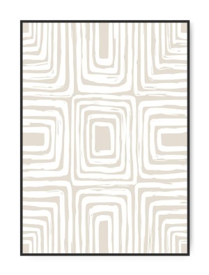 White lines, A4 21x30 cm plakat