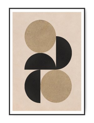 Grafisk Cirkel No. 01, A3 30 x 42 cm plakat