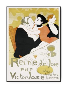 Henri De Toulous, Reine de joie, 1892, A3 30 x 42 cm plakat