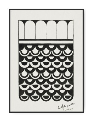 Samuel Jessurum De mesquita, Ornament of scales 1944, A3 30 x 42 cm plakat