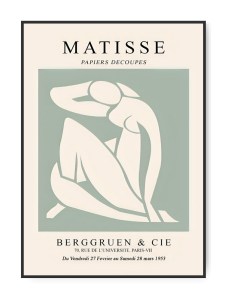 Matisse Berggruen dame grøn, A3 plakat