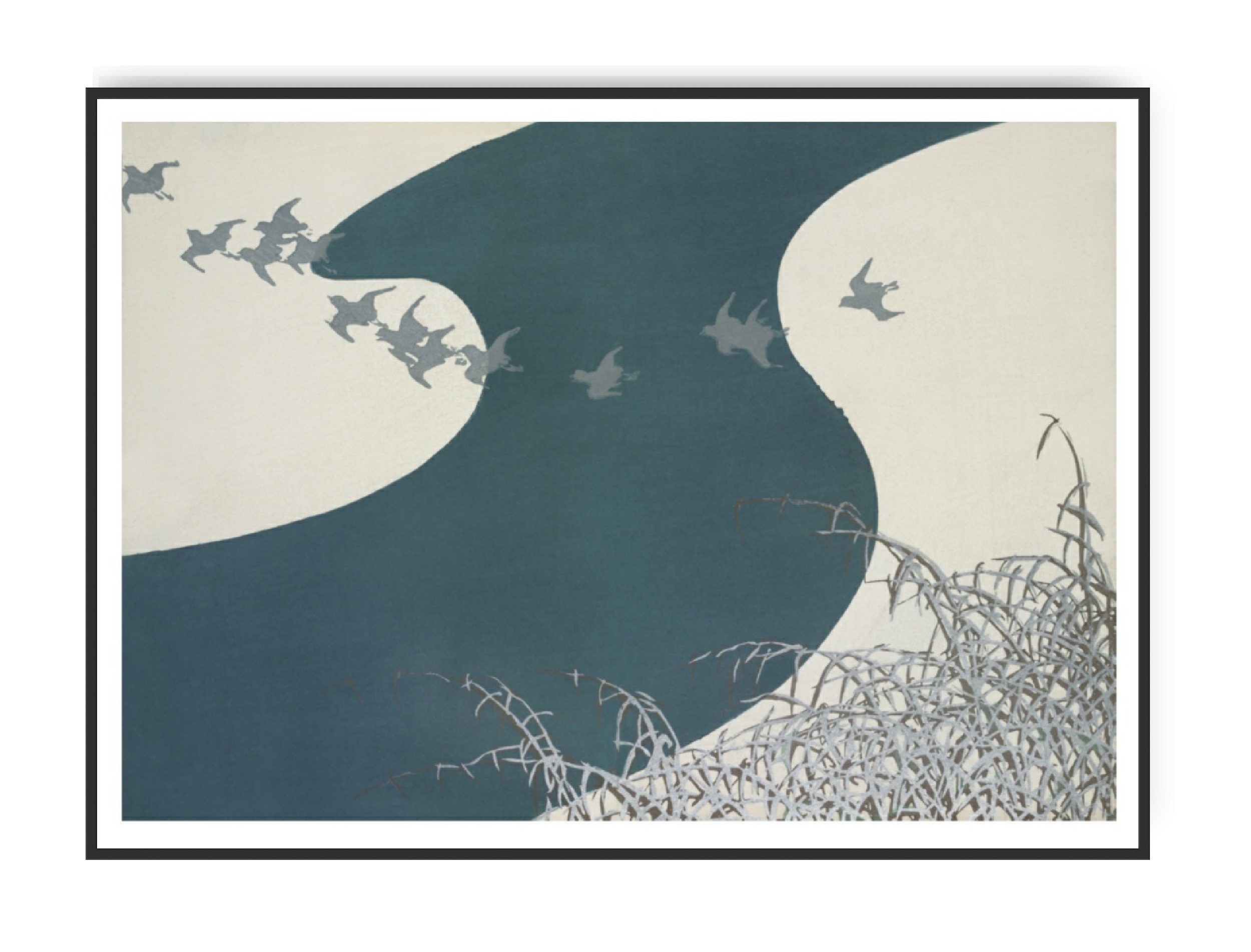 Kamisaka - Birds from momoyogusa 1910, A4 21 x 30 cm plakat