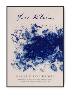 Yves Klein - Droite 2, A3 plakat