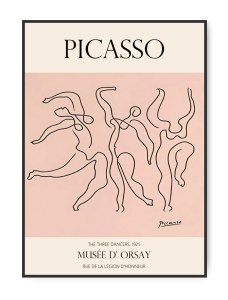 Picasso, The Three Dancers, A3 plakat