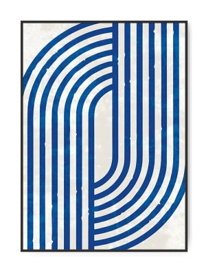 Blue Lines, 50x70 cm plakat