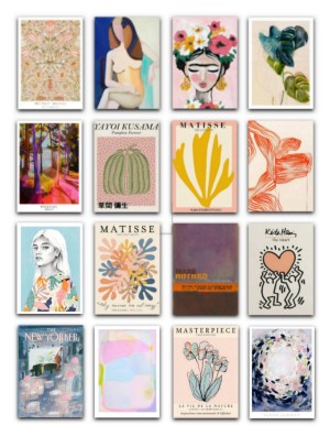 Farverig Plakatpakke med 20 stk A5 kort