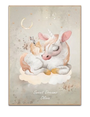 Sweet Dreams unicorn, med valgfrit navn og Stjernetegn