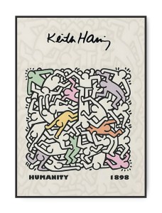 Keith Haring - Humanity, A3 plakat