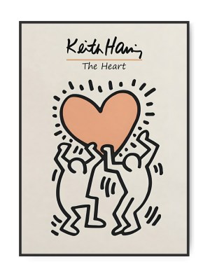 Keith Haring - Heart, A3 30x42 cm plakat
