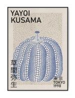 Blue Pumpkin Yayoi Kusama -, 50x70 cm plakat
