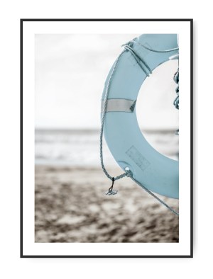 Redningsbøje, A4 plakat